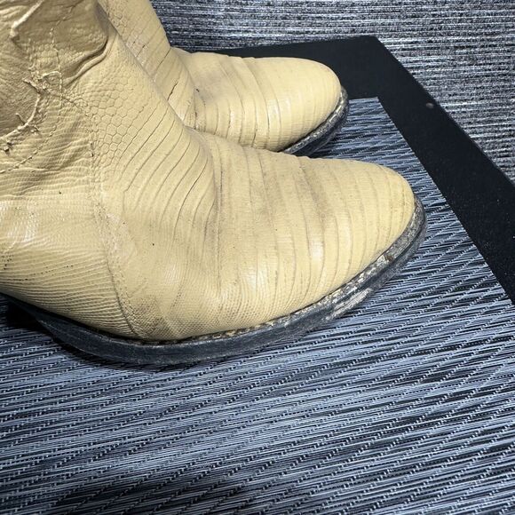 Justin Boots L 4676 Women’s 7.5 B Cream Yellow - Picture 8 of 16